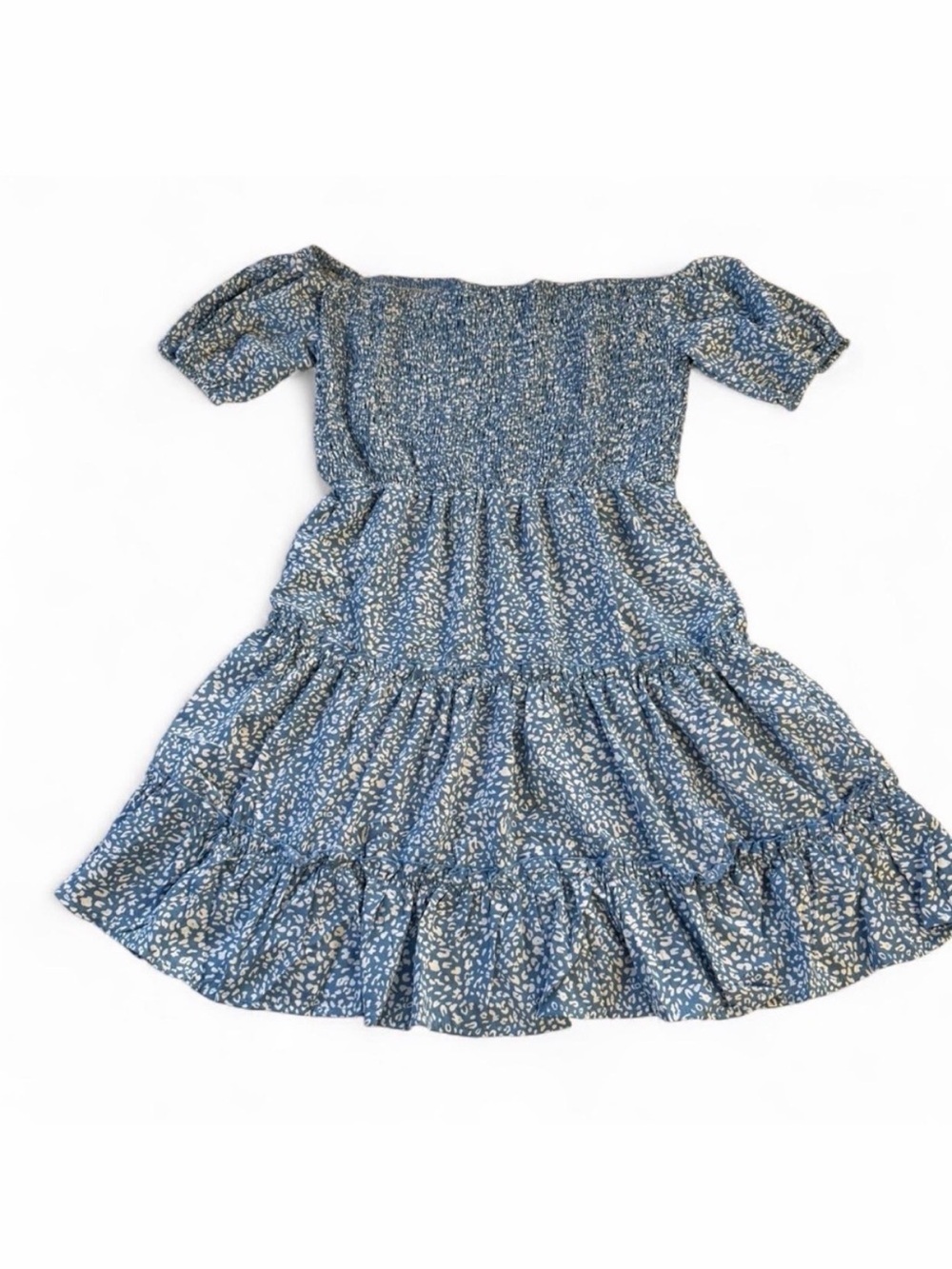 Miss Sparkling Floral Boho Smocked Sundress Women’s Medium Summer Beach Vacation